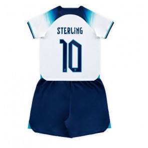 Anglie Raheem Sterling #10 Dětské Domácí dres komplet MS 2022 Krátký Rukáv (+ trenýrky)